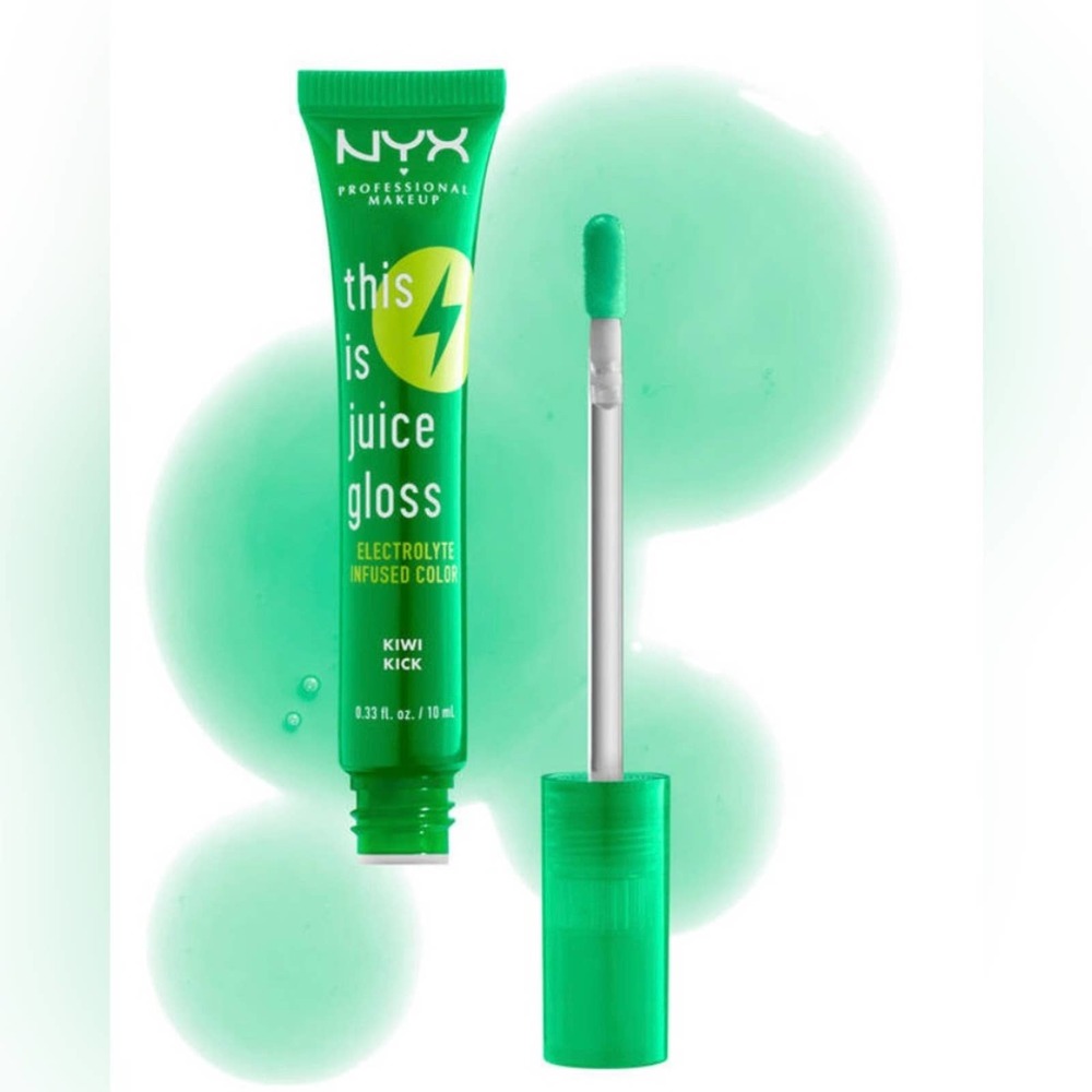 NYX THIS IS JUICE GLOSS Electrolyte Infused Scented Lip Gloss KIWI KICK New